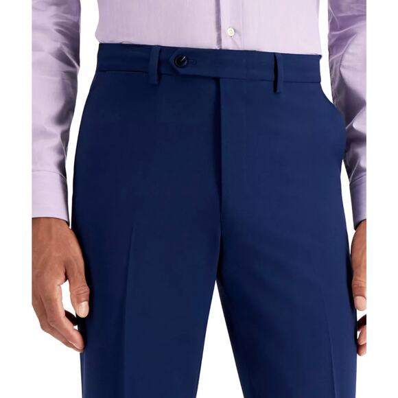 NWT Nautica Modern-Fit Bi-Stretch Suit Pants, Solid Blue, Men’s 41W X 32L - Picture 2 of 4
